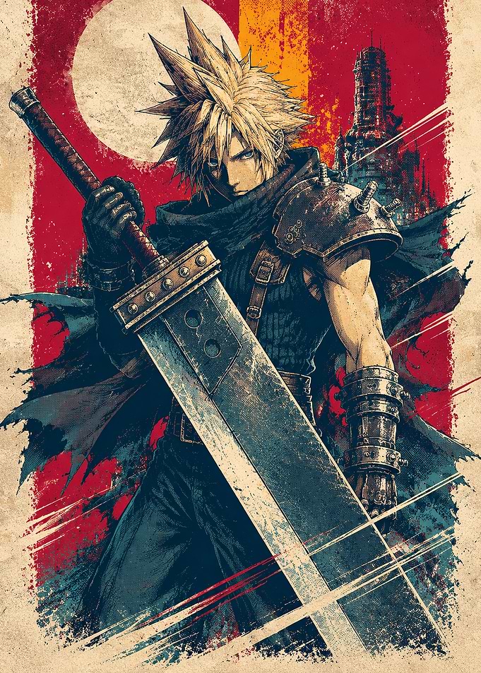 Cloud Strife with Buster Sword