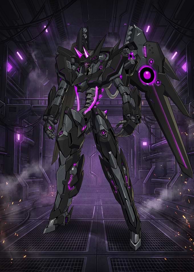 Dark Mecha with Purple Accents