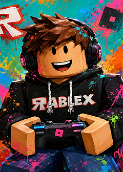 Roblox Gamer with Controller