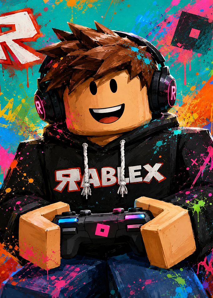 Roblox Gamer with Controller