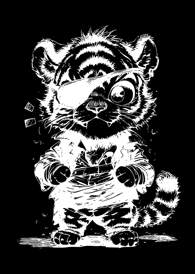 One-Eyed Tiger Cub Pirate