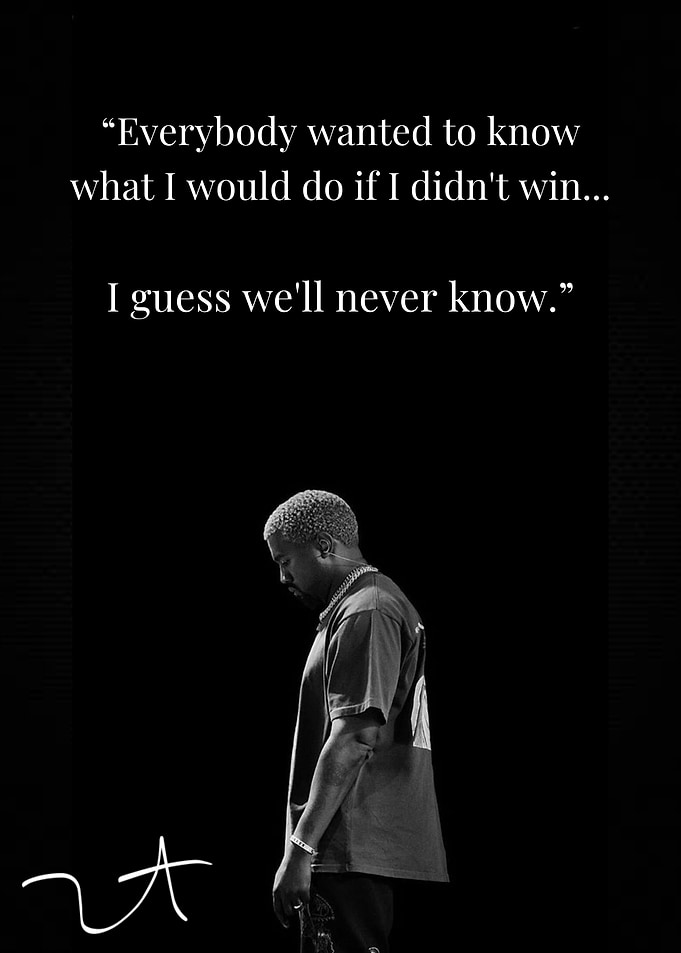 Kanye West 'We'll Never Know' Minimalist Art Print