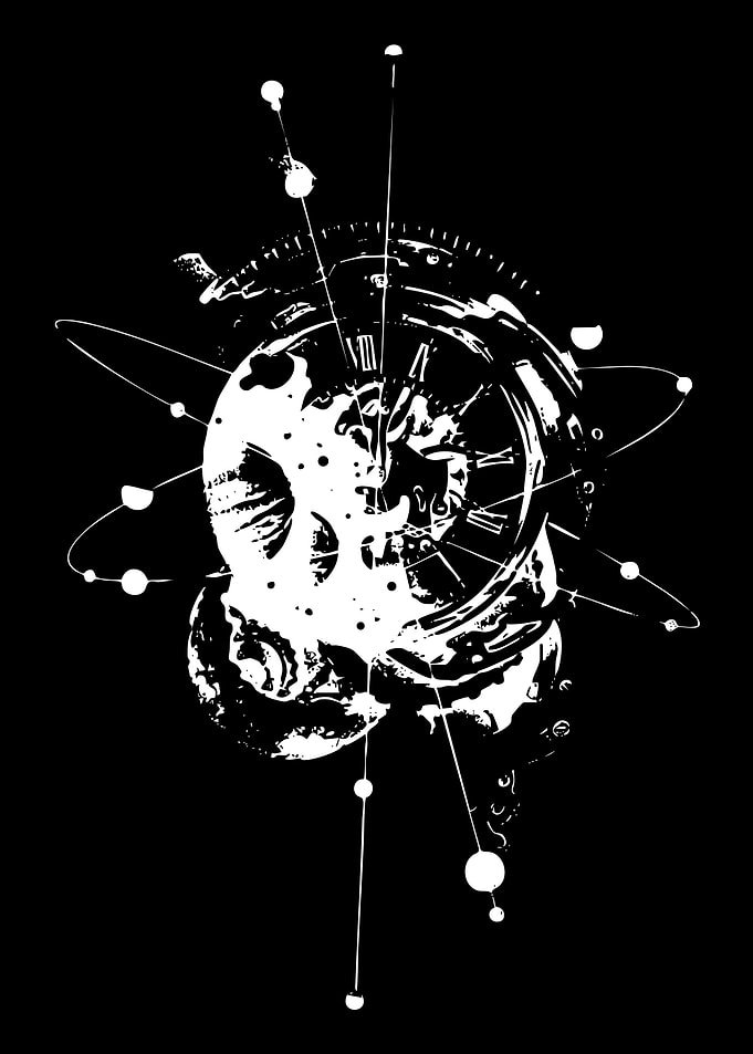 Abstract Clockwork Celestial Design