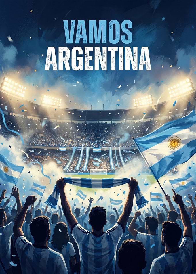 Vamos Argentina Soccer Celebration