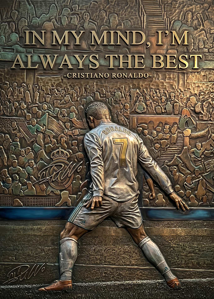 Cristiano Ronaldo 'Always The Best' Sculpture