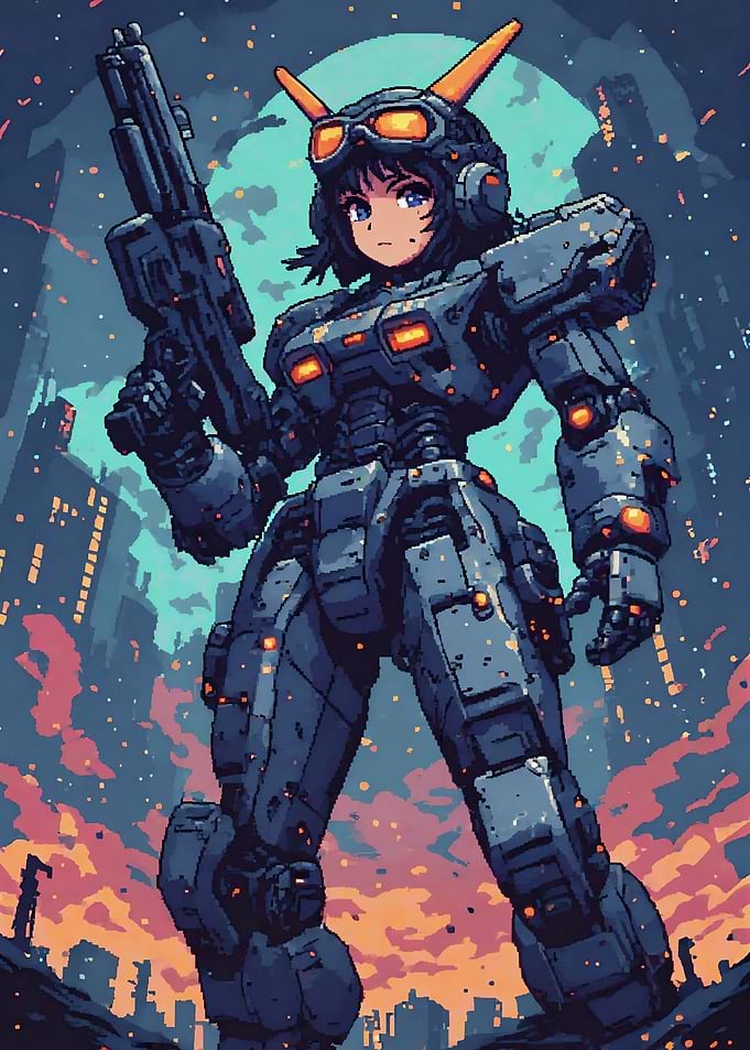 Anime Mecha Girl