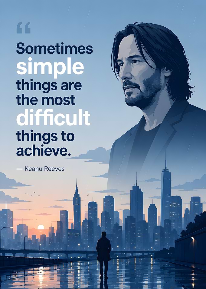Keanu Reeves Inspirational Quote