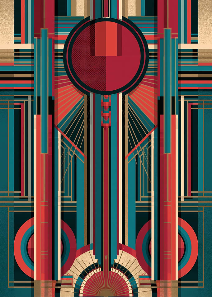 Art Deco Geometric Pattern