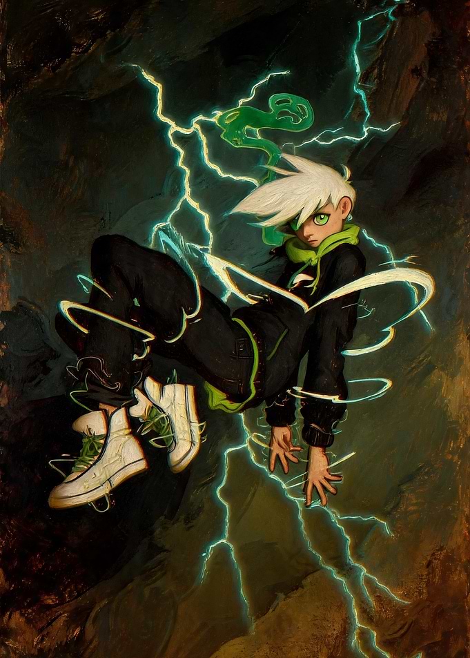 Danny Phantom in Lightning Storm