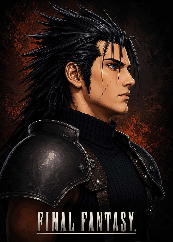 Zack Fair Final Fantasy Portrait