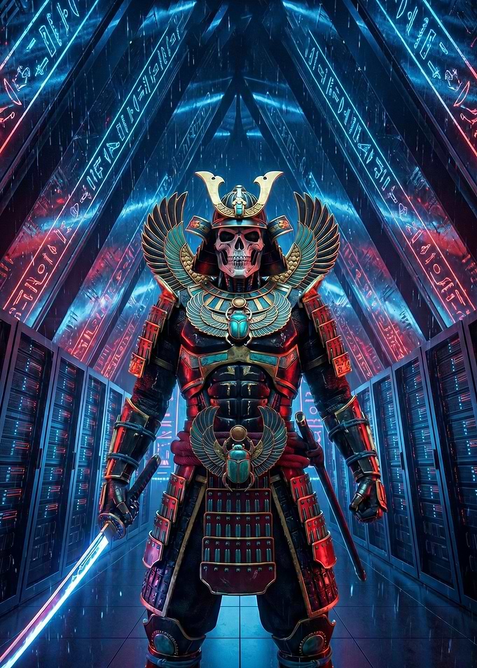 Egyptian Samurai Skeleton Warrior