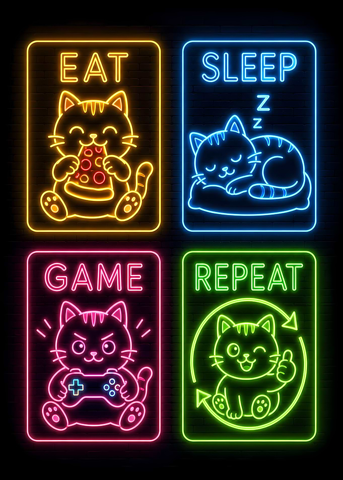 Cute Cat Neon Signs