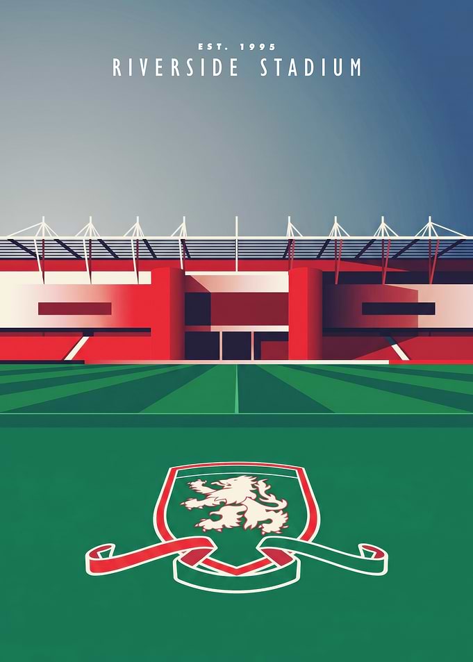 Riverside Stadium Minimalist Art