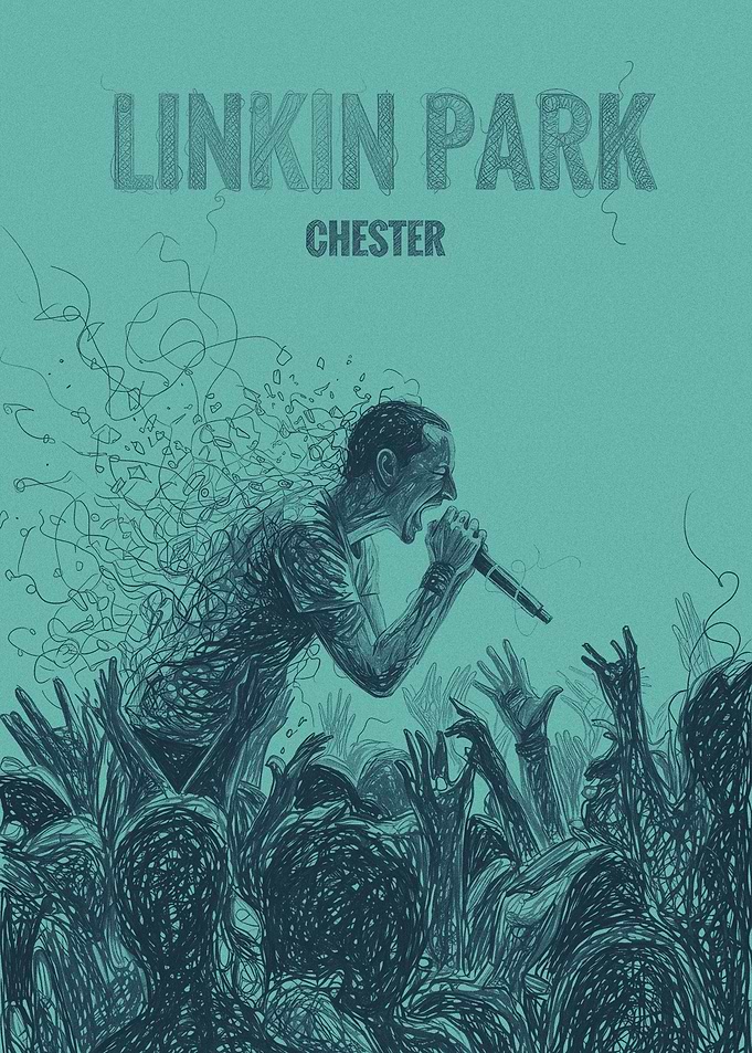 Linkin Park Chester Concert Art