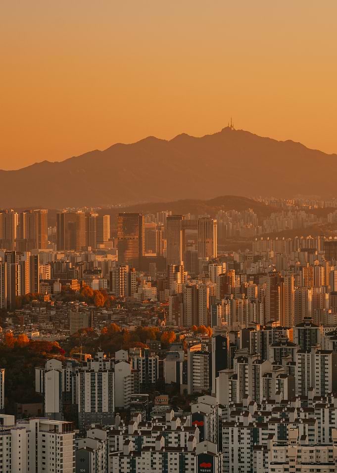Seoul Cityscape at Sunset, South Korea