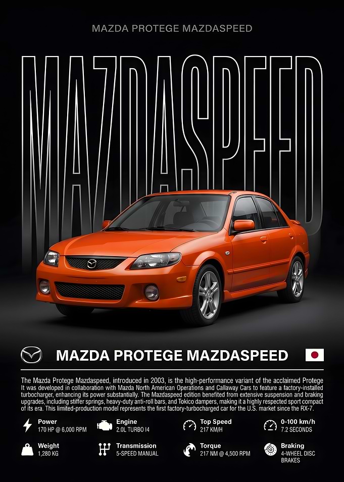 Mazda Protege Mazdaspeed Poster