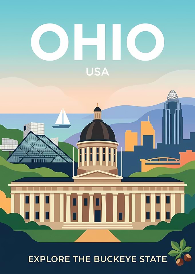 Ohio Travel Poster