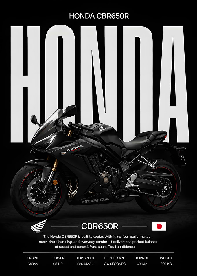 Honda CBR650R Motorcycle