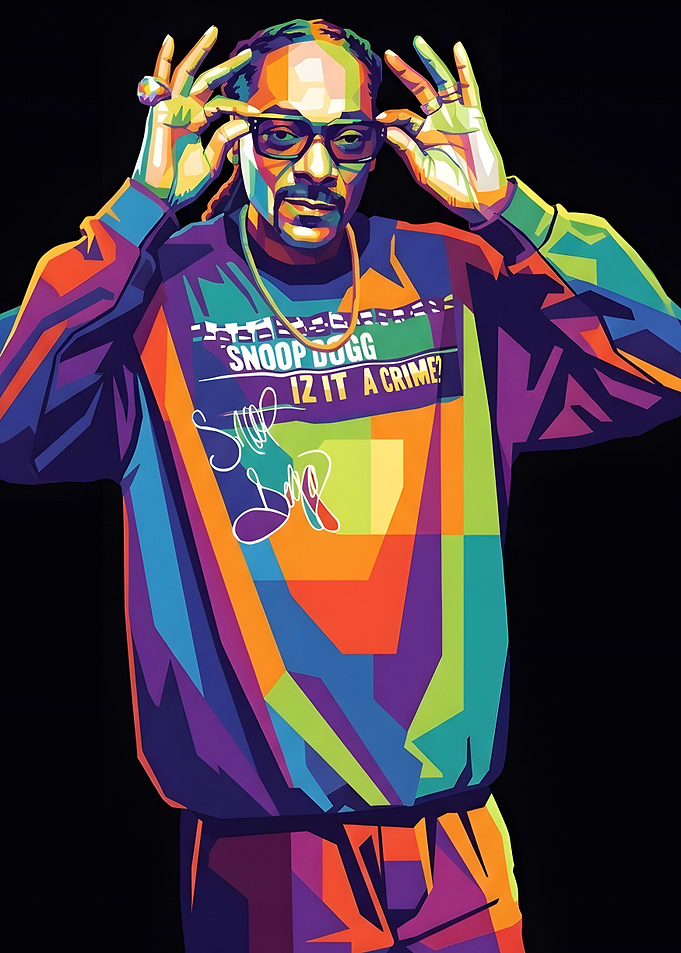 Snoop Dogg Pop Art Portrait