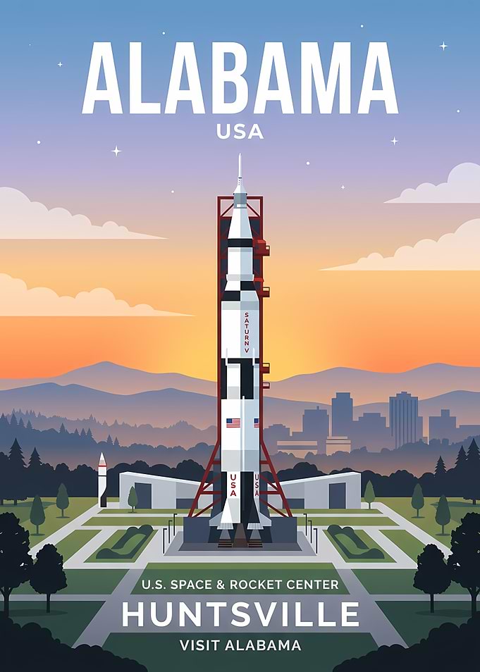 Alabama Space & Rocket Center Poster