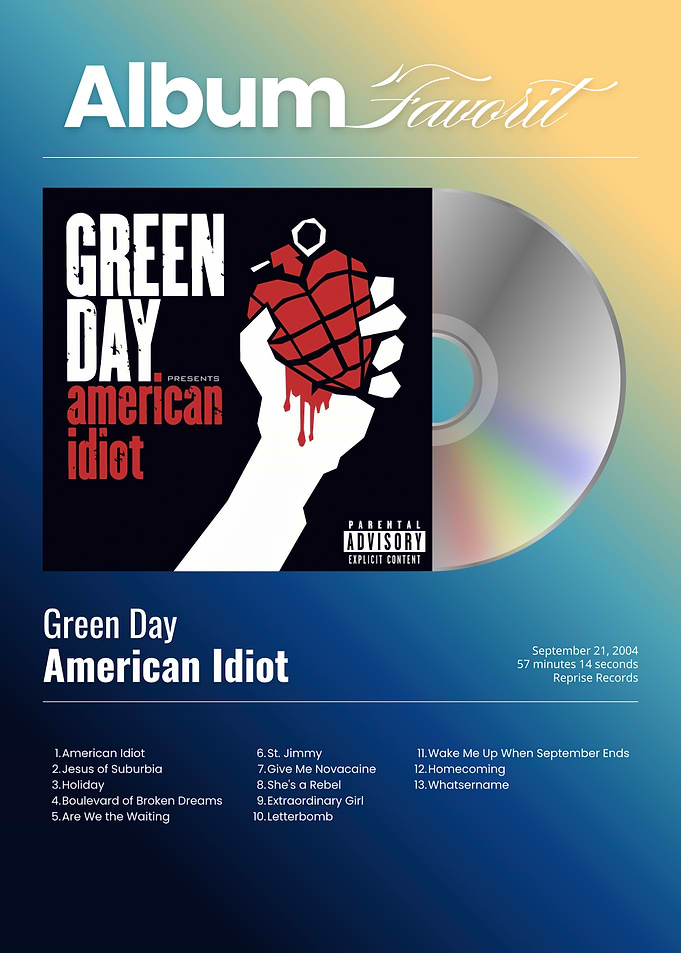 Green Day American Idiot Album Art