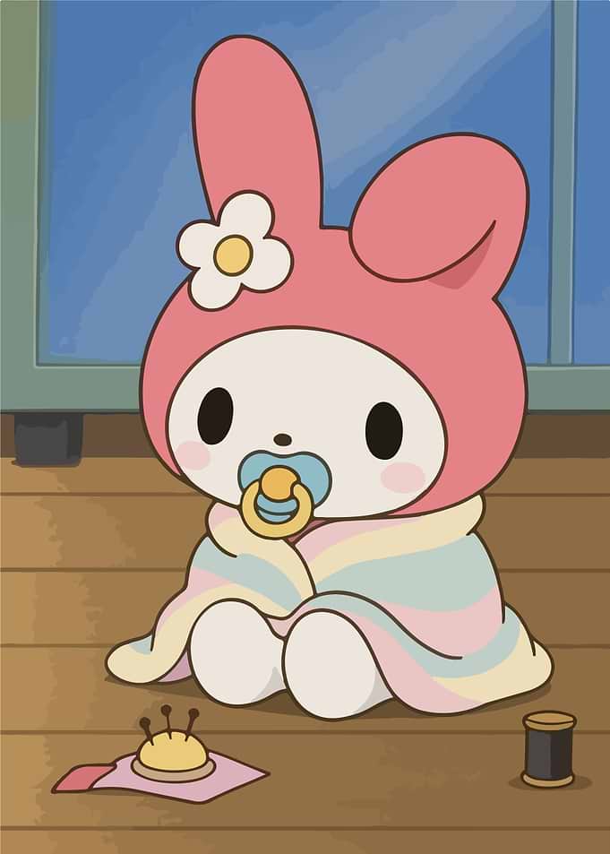 My Melody with Pacifier and Blanket