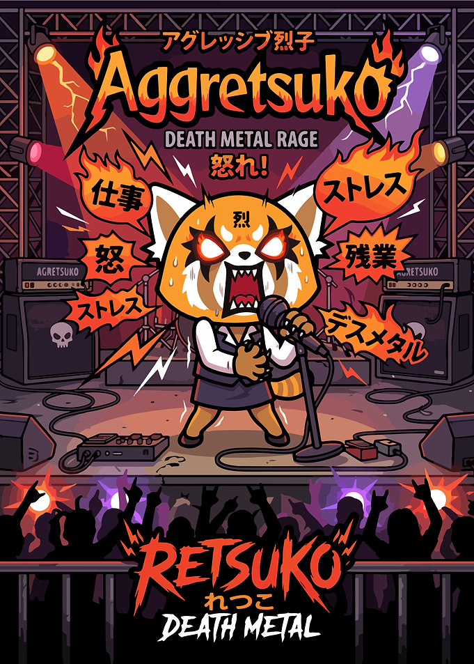 Aggretsuko Death Metal Rage