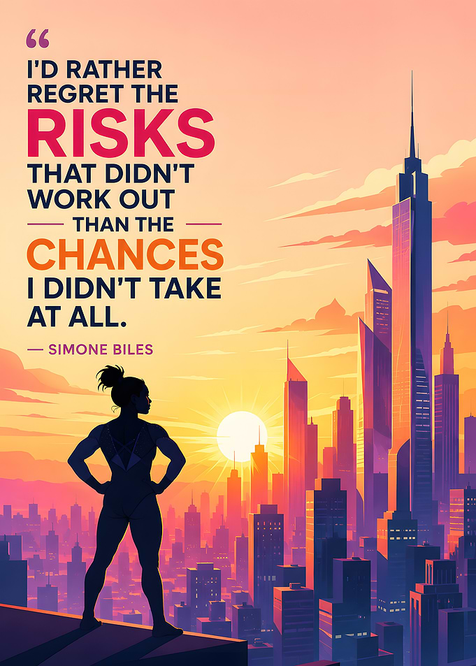 Simone Biles Inspirational Quote