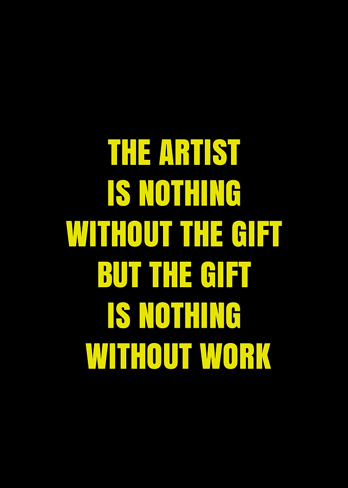 The Artist is Nothing Without the Gift