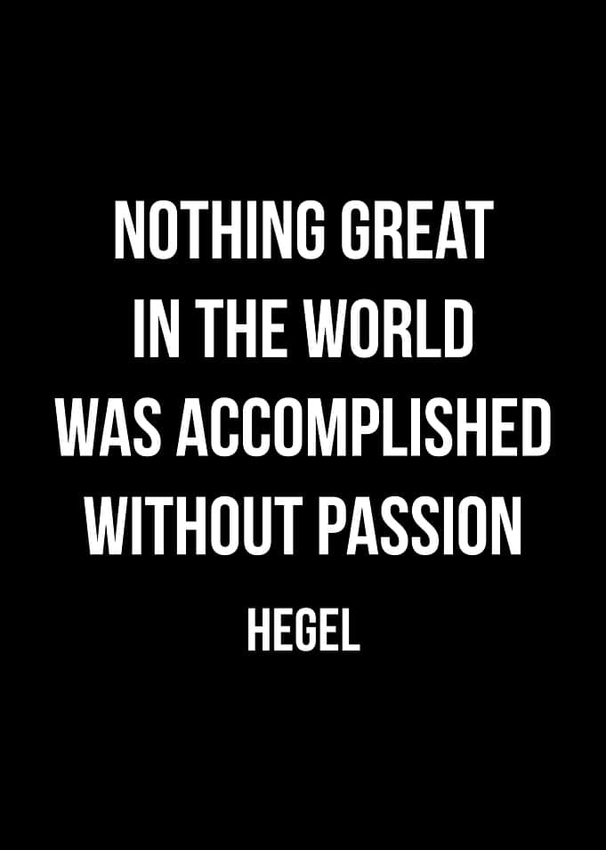 Hegel Quote on Passion
