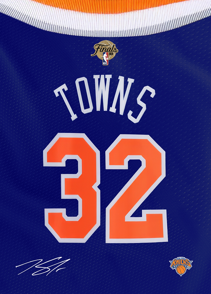 Knicks 2026 NBA Finals Signature Jersey- Karl Anthony Towns