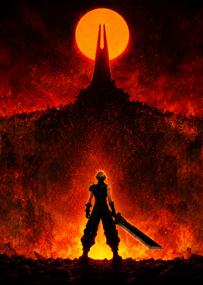 cloud strife with buster sword