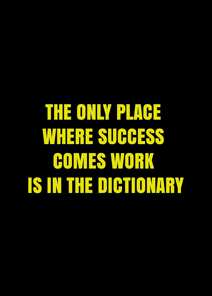 Success is in the dictionary quote