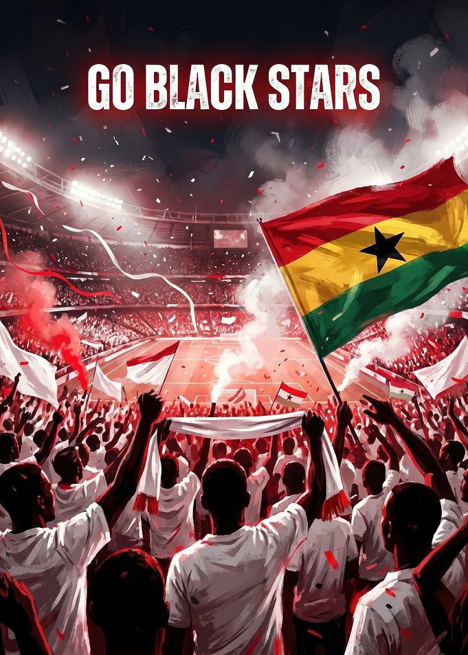 Go Black Stars Soccer Fans