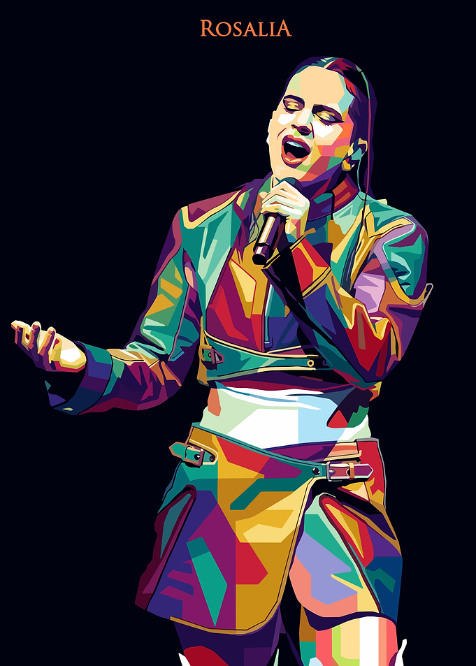 Rosalia Pop Art Portrait