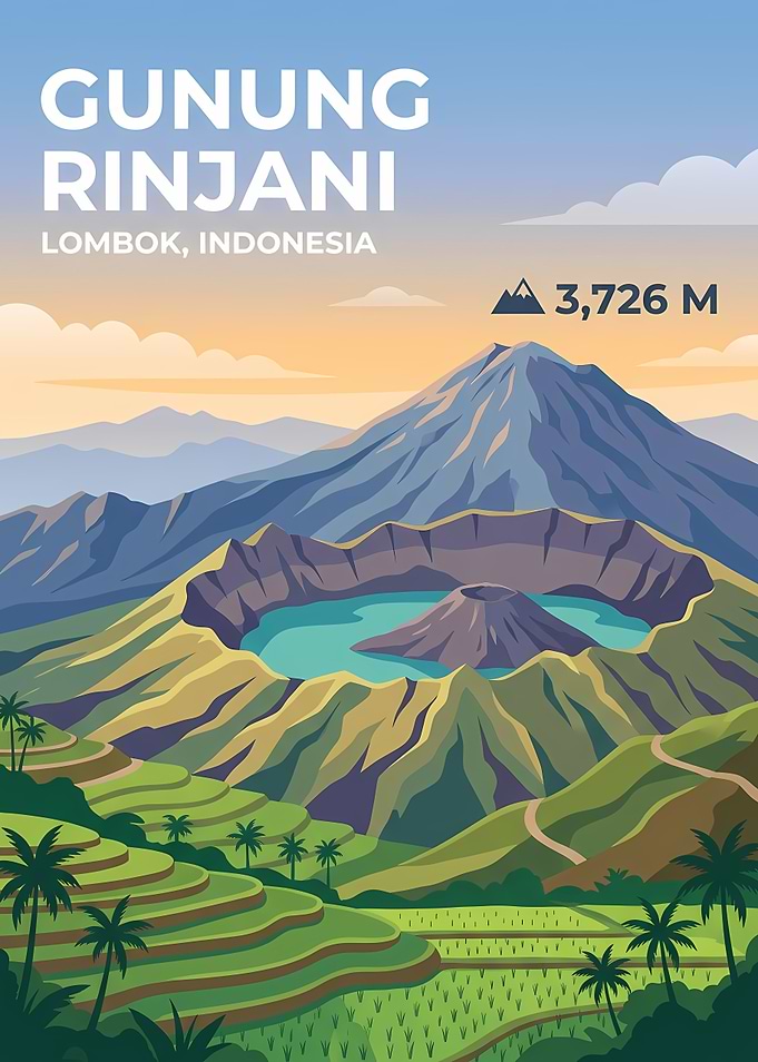 Gunung Rinjani Lombok Indonesia
