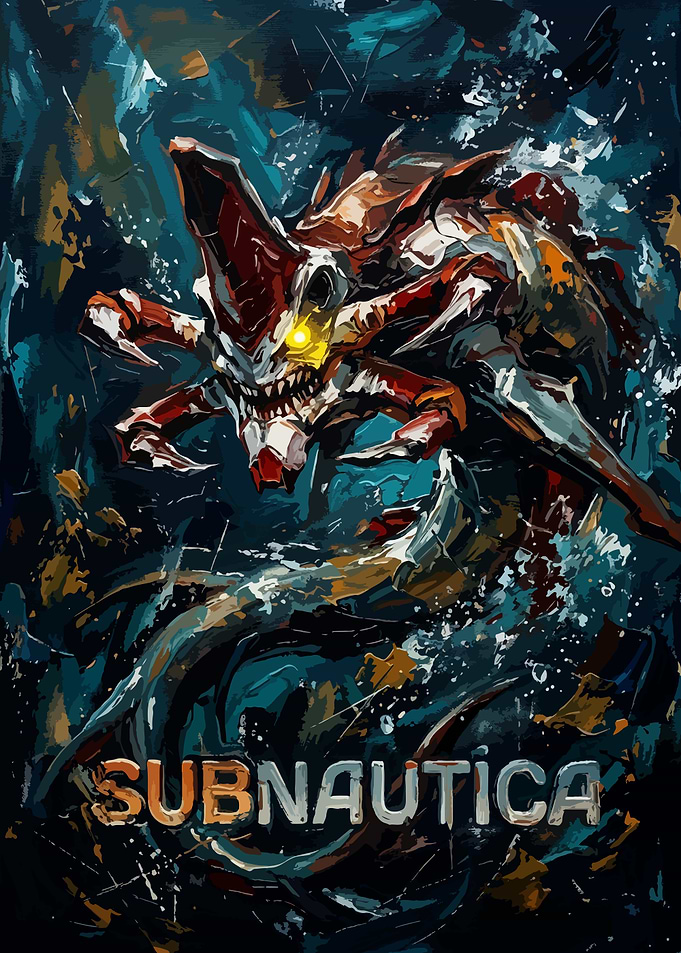 Subnautica Leviathan Painting