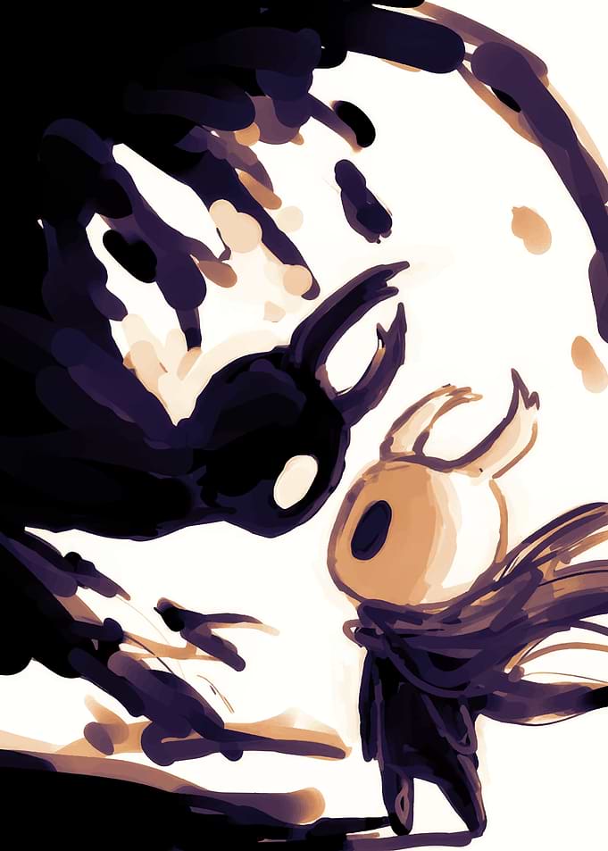 Hollow Knight Characters Confrontation