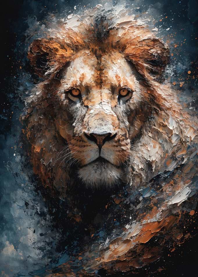 Majestic Lion Portrait