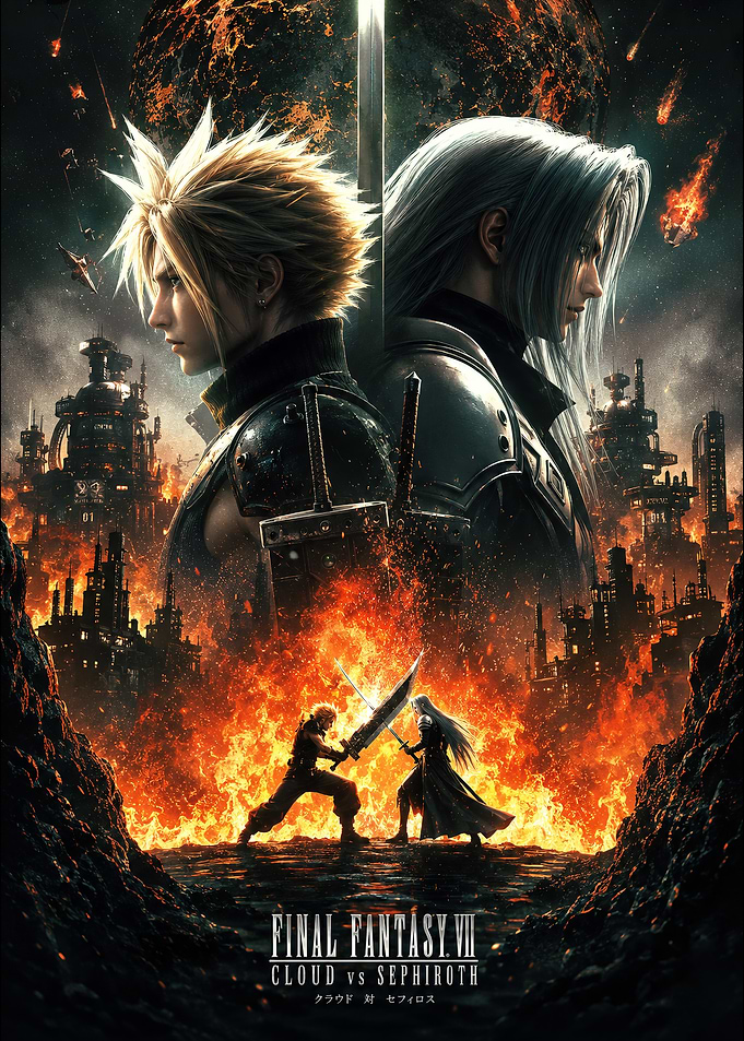 Cloud vs Sephiroth Final Fantasy VII