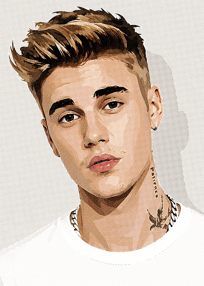 Justin Bieber Pop Art Portrait