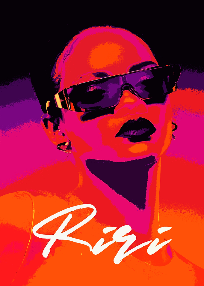 Rihanna Pop Art Portrait