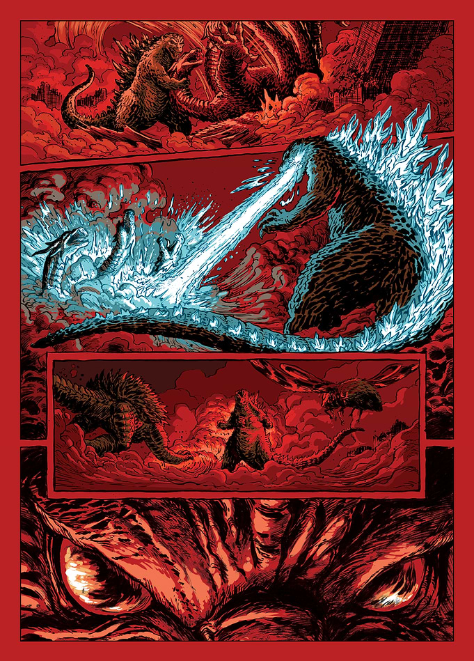 Godzilla: Toho Kaiju Battle Panels