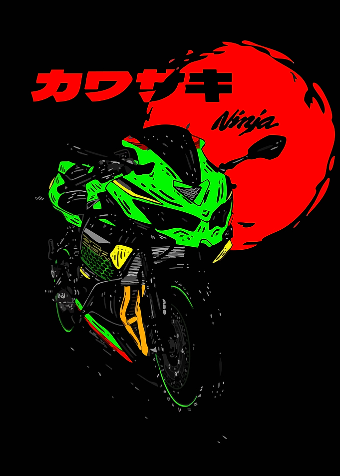 Kawasaki Ninja Motorcycle Art