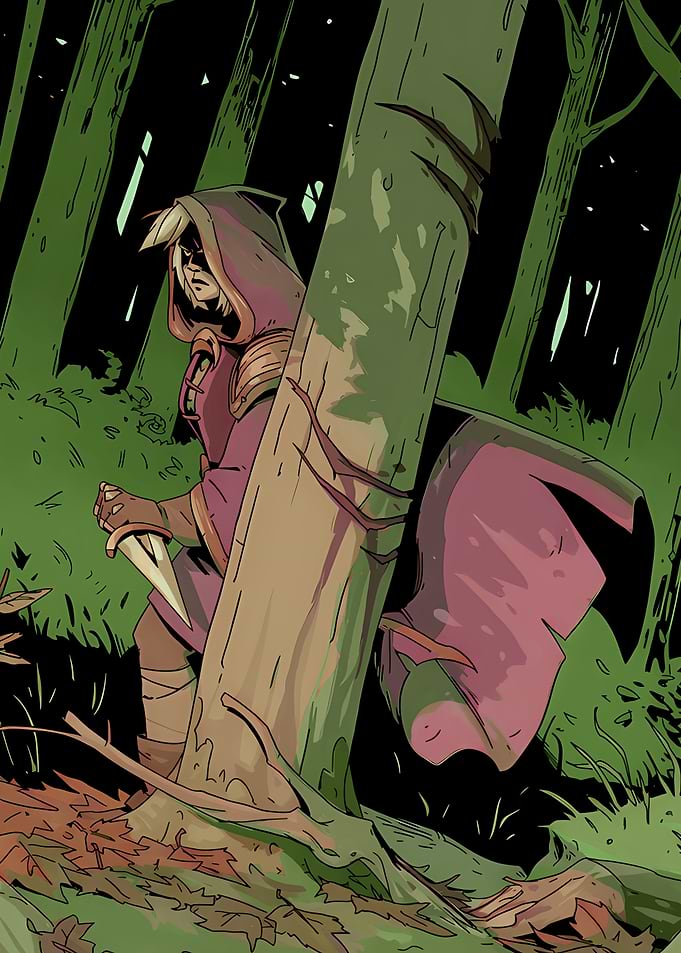 Rogue in a dark forest
