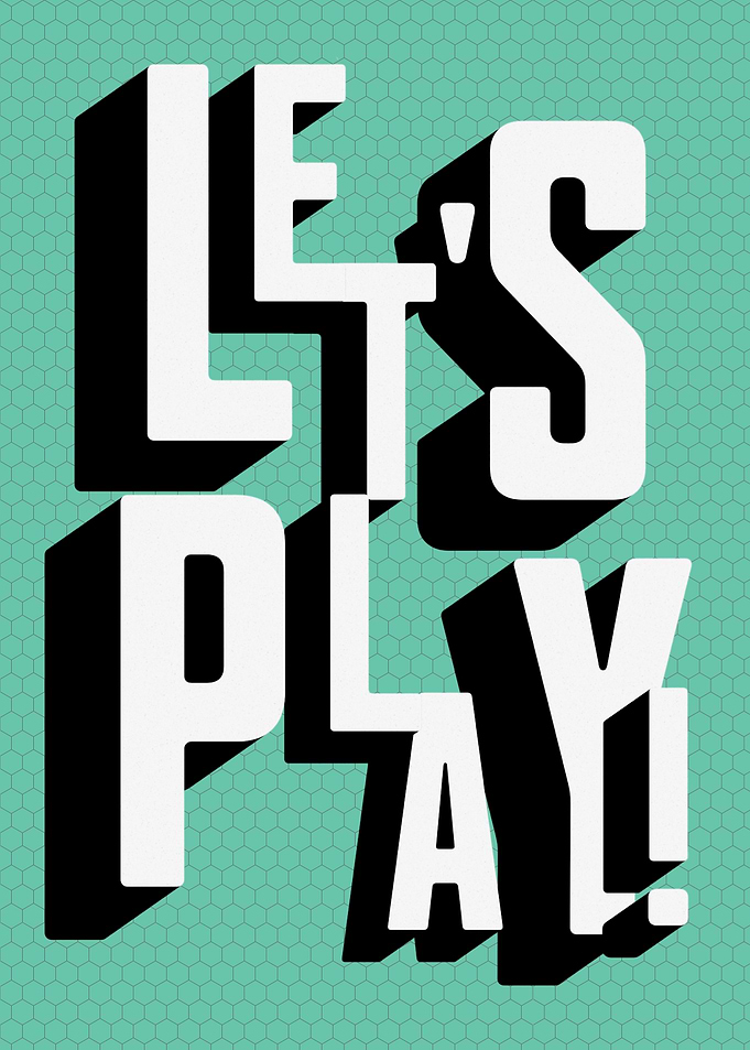 Let's Play Game Room Art