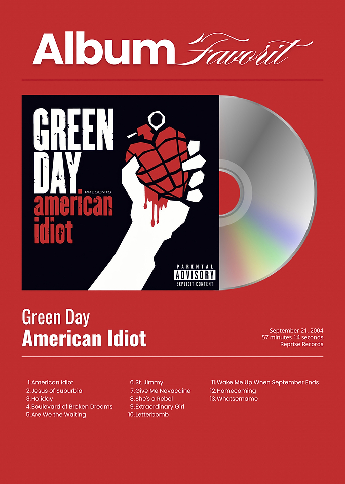 Green Day American Idiot Album Cover