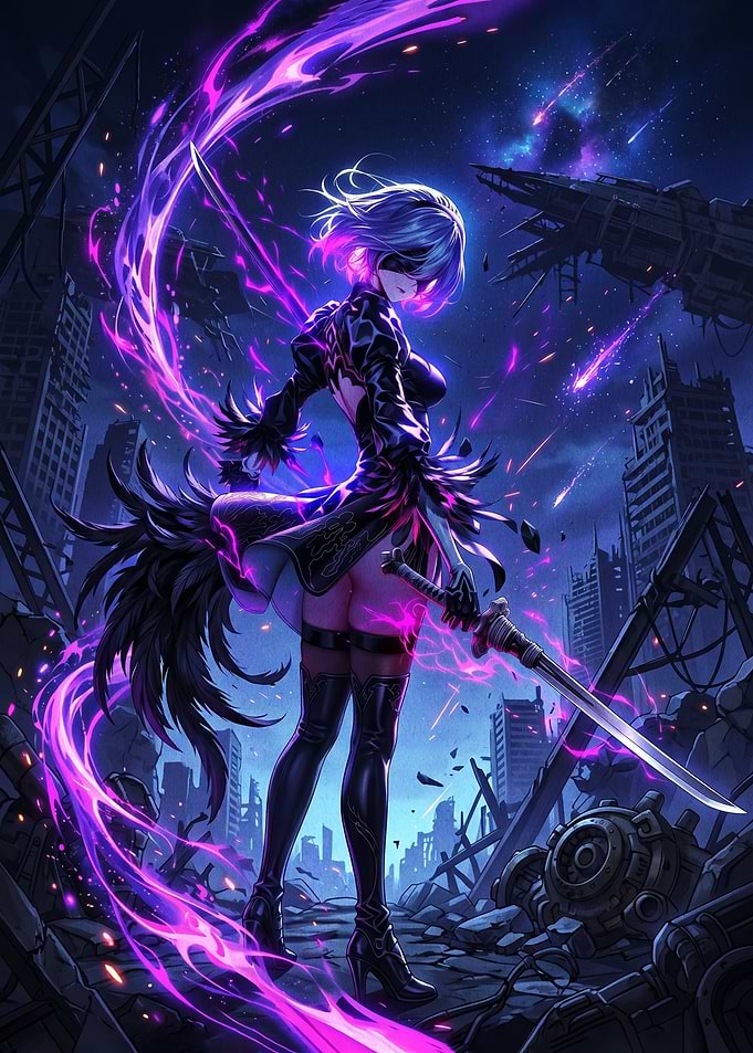 2B in a Ruined City