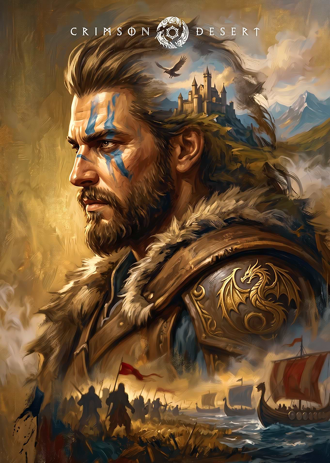 Viking Warrior with Castle in Mind