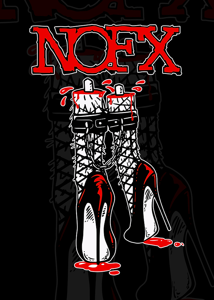 NOFX Band Logo with Bloody High Heels